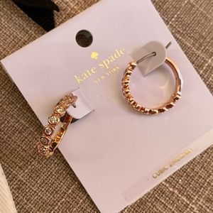 Kate Spade Full Circle Rose Gold Hoop Earrings